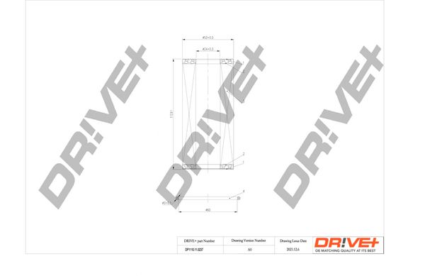 Oil Filter Dr!ve+ DP1110.11.0237