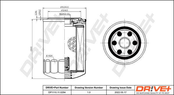 Oil Filter Dr!ve+ DP1110.11.0294