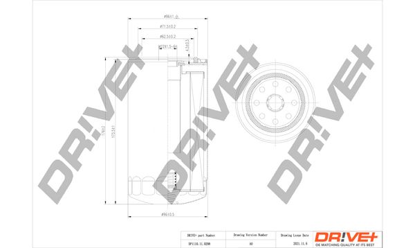 Alyvos filtras Dr!ve+ DP1110.11.0298