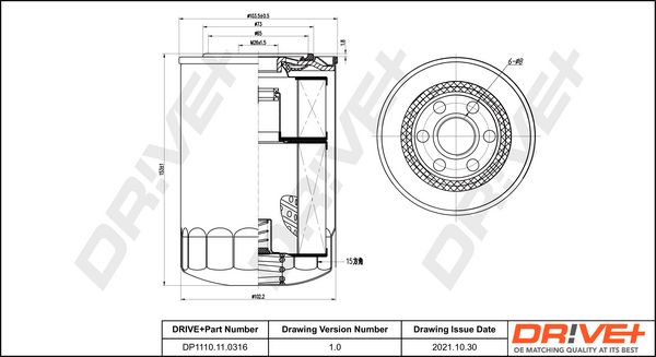 Oil Filter Dr!ve+ DP1110.11.0316