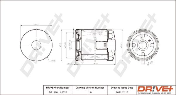 Oil Filter Dr!ve+ DP1110.11.0320