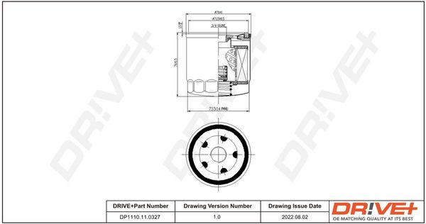 Oil Filter Dr!ve+ DP1110.11.0327