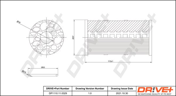 Oil Filter Dr!ve+ DP1110.11.0329