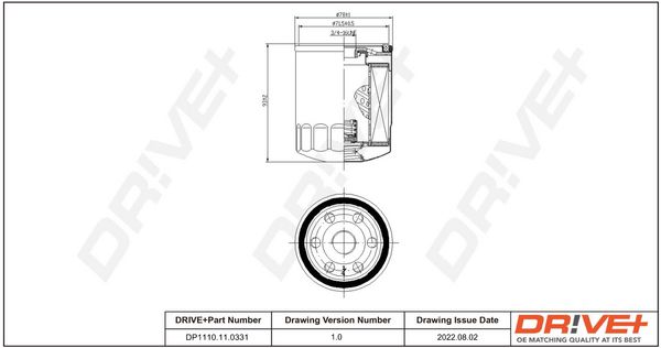 Oil Filter Dr!ve+ DP1110.11.0331