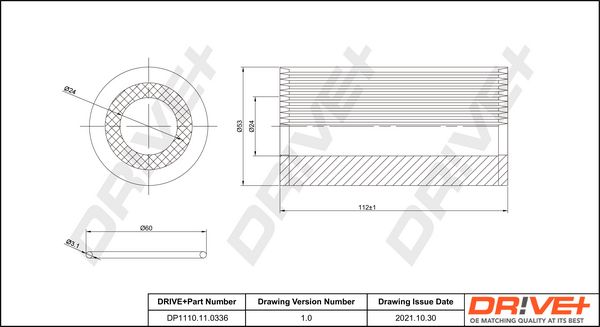 Oil Filter Dr!ve+ DP1110.11.0336