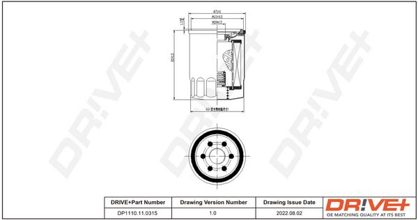 Oil Filter Dr!ve+ DP1110.11.0339