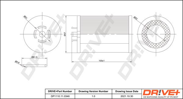 Oil Filter Dr!ve+ DP1110.11.0346