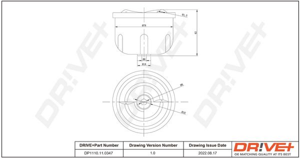 Oil Filter Dr!ve+ DP1110.11.0347