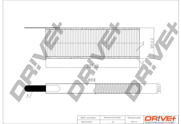 Filtras, salono oras Dr!ve+ DP1110.12.0070