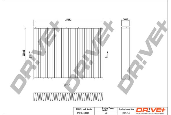 Filtras, salono oras Dr!ve+ DP1110.12.0082