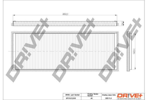 Filtras, salono oras Dr!ve+ DP1110.12.0101