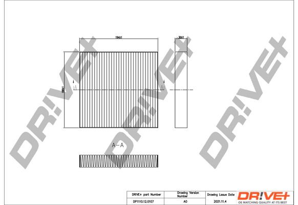 Filtras, salono oras Dr!ve+ DP1110.12.0107