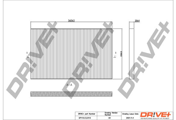 Filtras, salono oras Dr!ve+ DP1110.12.0114