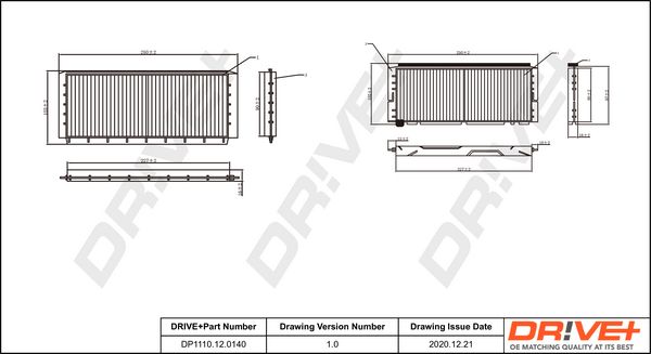 Filter, cabin air Dr!ve+ DP1110.12.0140