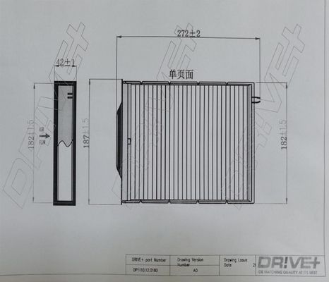 Filter, cabin air Dr!ve+ DP1110.12.0180