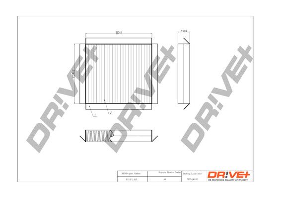 Filter, cabin air Dr!ve+ DP1110.12.0197