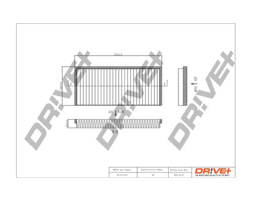 Filter, cabin air Dr!ve+ DP1110.12.0213