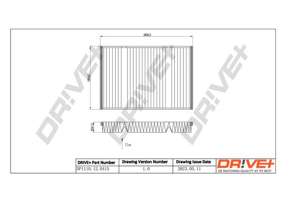 Filtras, salono oras Dr!ve+ DP1110.12.0415