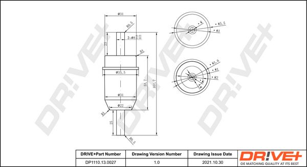 Kuro filtras Dr!ve+ DP1110.13.0027