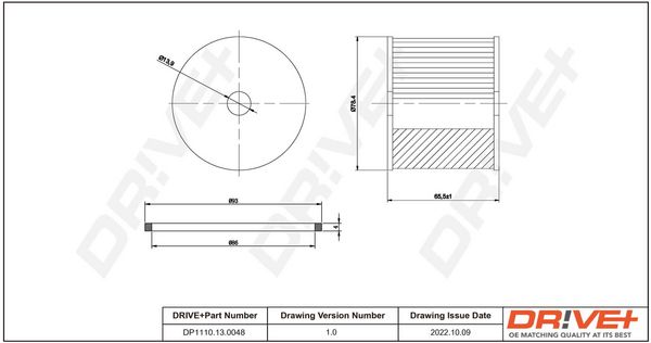 Kuro filtras Dr!ve+ DP1110.13.0048