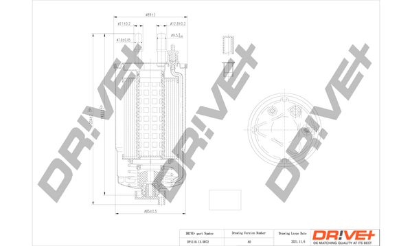 Kuro filtras Dr!ve+ DP1110.13.0072