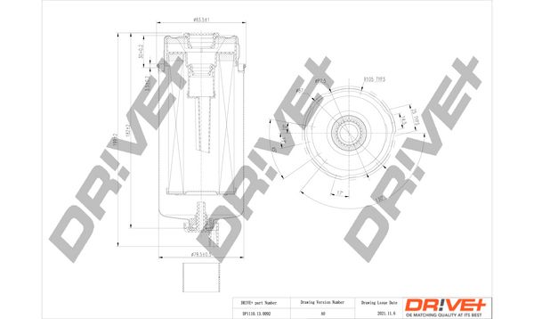 Kuro filtras Dr!ve+ DP1110.13.0092