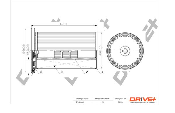 Kuro filtras Dr!ve+ DP1110.13.0102