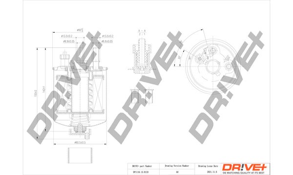 Kuro filtras Dr!ve+ DP1110.13.0133