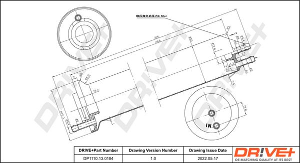 Kuro filtras Dr!ve+ DP1110.13.0184