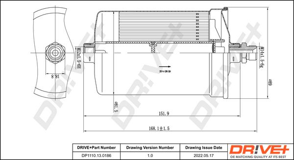 Fuel Filter Dr!ve+ DP1110.13.0186