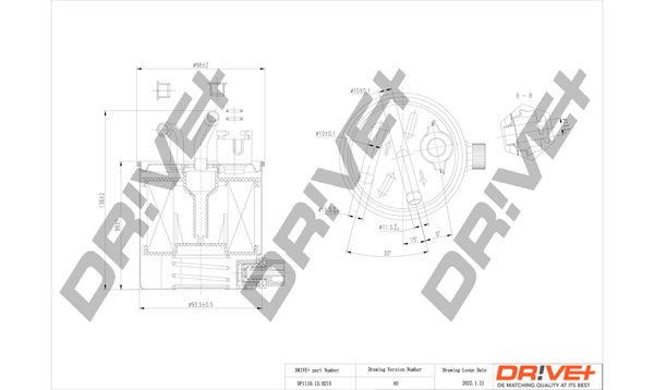 Kuro filtras Dr!ve+ DP1110.13.0215