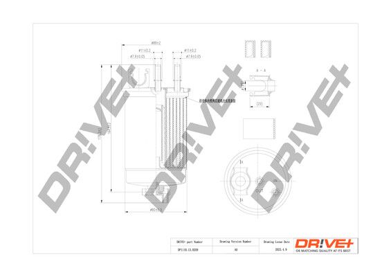 Kuro filtras Dr!ve+ DP1110.13.0259