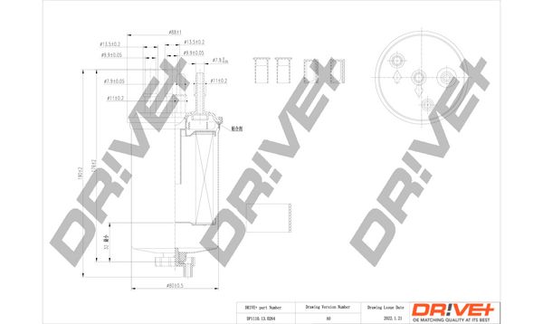 Kuro filtras Dr!ve+ DP1110.13.0264