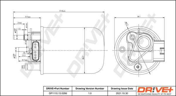 Fuel Filter Dr!ve+ DP1110.13.0286