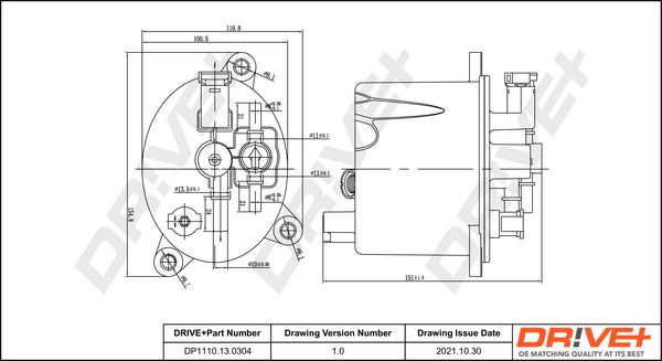 Fuel Filter Dr!ve+ DP1110.13.0304