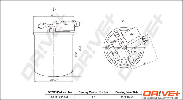 Fuel Filter Dr!ve+ DP1110.13.0311