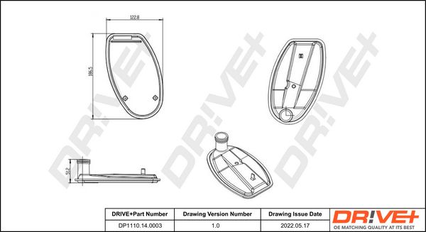 Hydraulic Filter Kit, automatic transmission Dr!ve+ DP1110.14.0003
