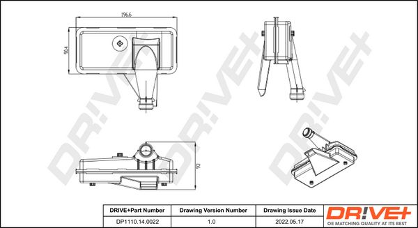 Hidraulinis filtras, automatinė transmisija Dr!ve+ DP1110.14.0022