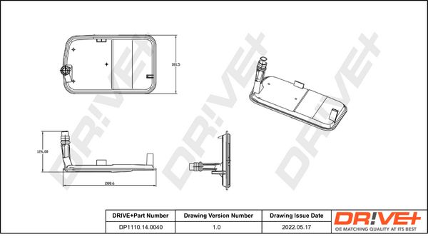 Hydraulic Filter, automatic transmission Dr!ve+ DP1110.14.0040