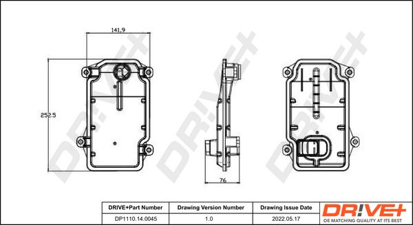 Hydraulic Filter Kit, automatic transmission Dr!ve+ DP1110.14.0045