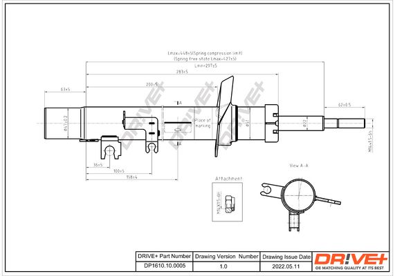 Амортизатор Dr!ve+ DP1610.10.0005