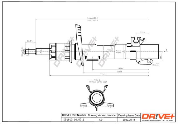 Amortizatorius Dr!ve+ DP1610.10.0011