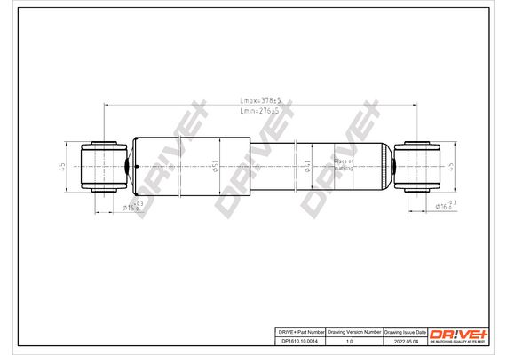 Amortizatorius Dr!ve+ DP1610.10.0014