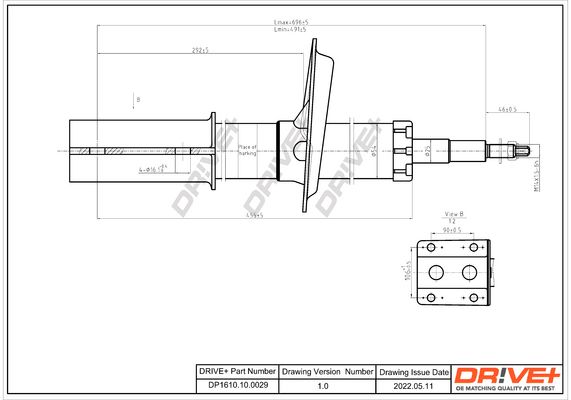 Амортизатор Dr!ve+ DP1610.10.0029