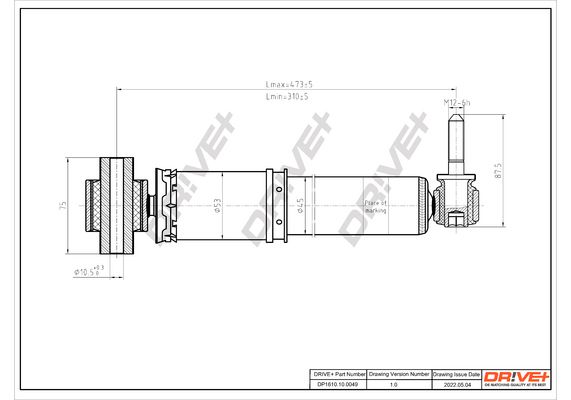 Амортизатор Dr!ve+ DP1610.10.0049