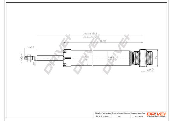 Amortizatorius Dr!ve+ DP1610.10.0059