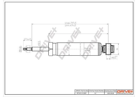 Amortizatorius Dr!ve+ DP1610.10.0067