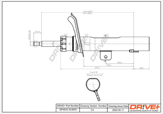 Amortizatorius Dr!ve+ DP1610.10.0070