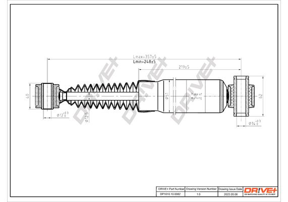 Amortizatorius Dr!ve+ DP1610.10.0082