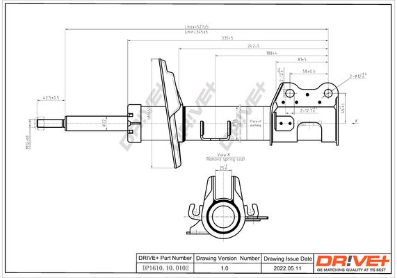 Amortizatorius Dr!ve+ DP1610.10.0102